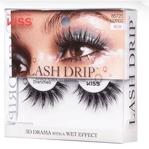 KISS Lashes DRENCHED (pack of 2) Contact Lens Friendly 3D Wet Effect